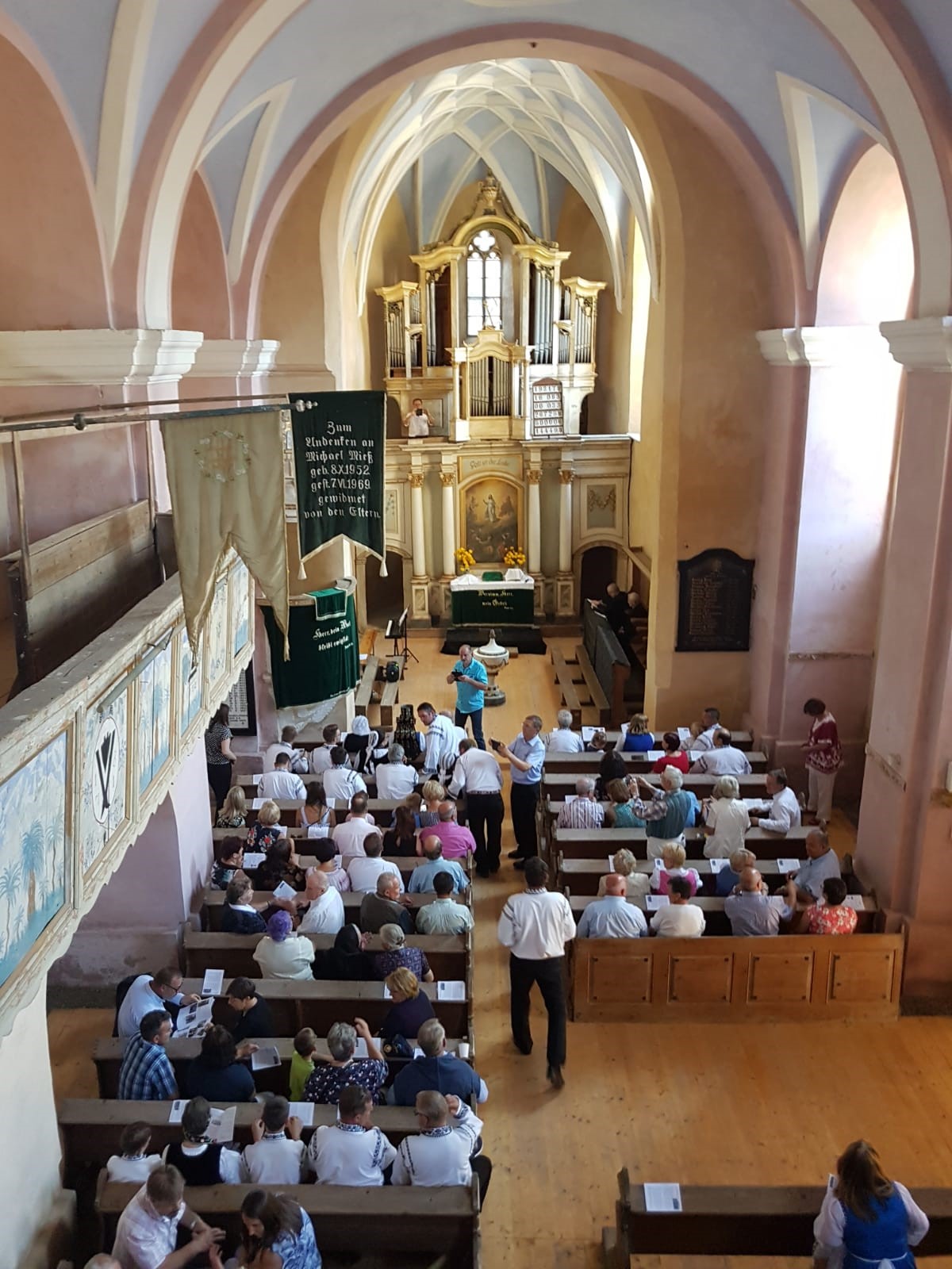 Gottesdienst in der Waldhüttener Kirche beim Heimattreffen August 2019
